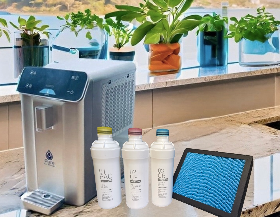 Replacement Filter Set for Atmospheric Water Generator, 4-Piece Set