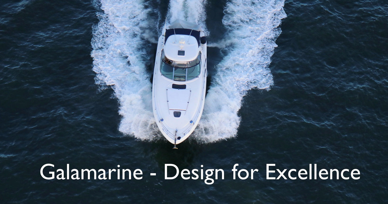 White motor yacht cruising on open water, creating wake, ideal for marine accessories upgrades