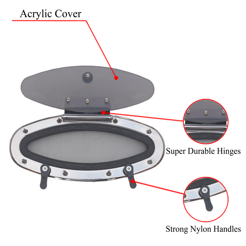 Stainless Steel Eye Shape Portlight