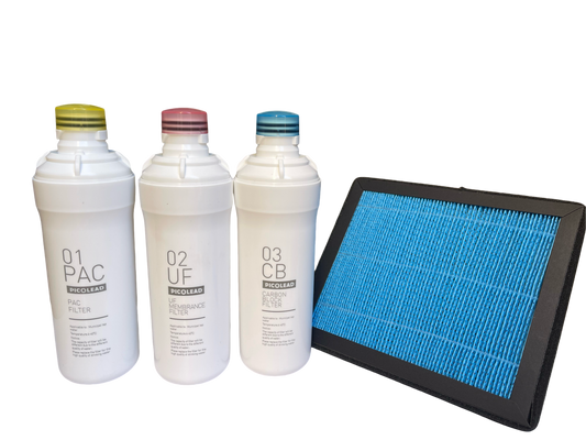 Replacement Filter Set for Atmospheric Water Generator, 4-Piece Set