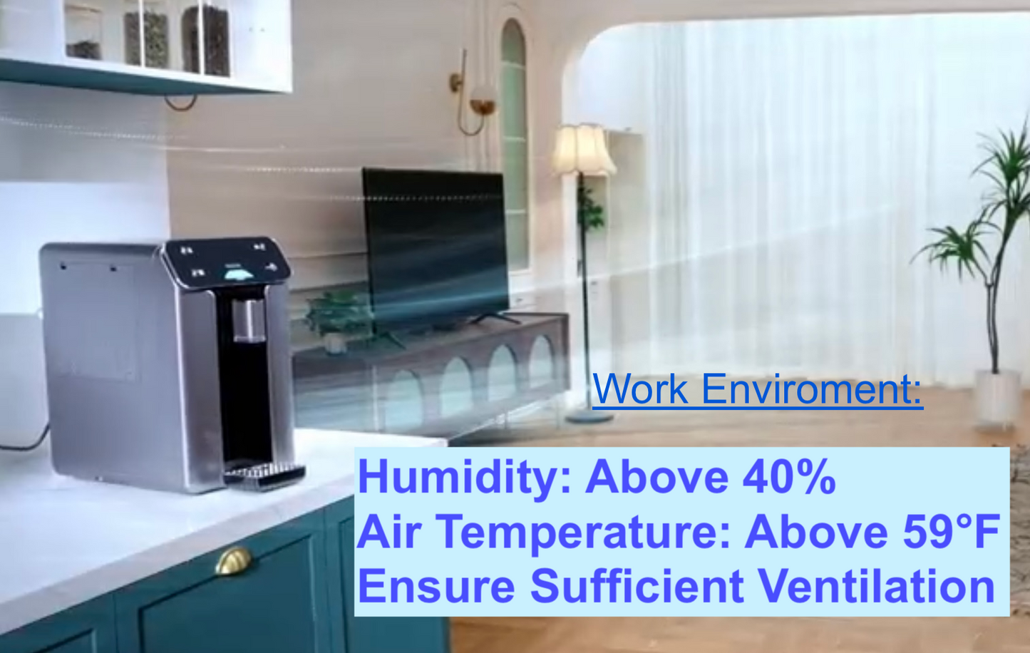 Pure AirWater Atmospheric Water Generator /Make Water from the Air /No Plumbing Needed /for Home, RV, Boat, Off-Grid or Emergencies