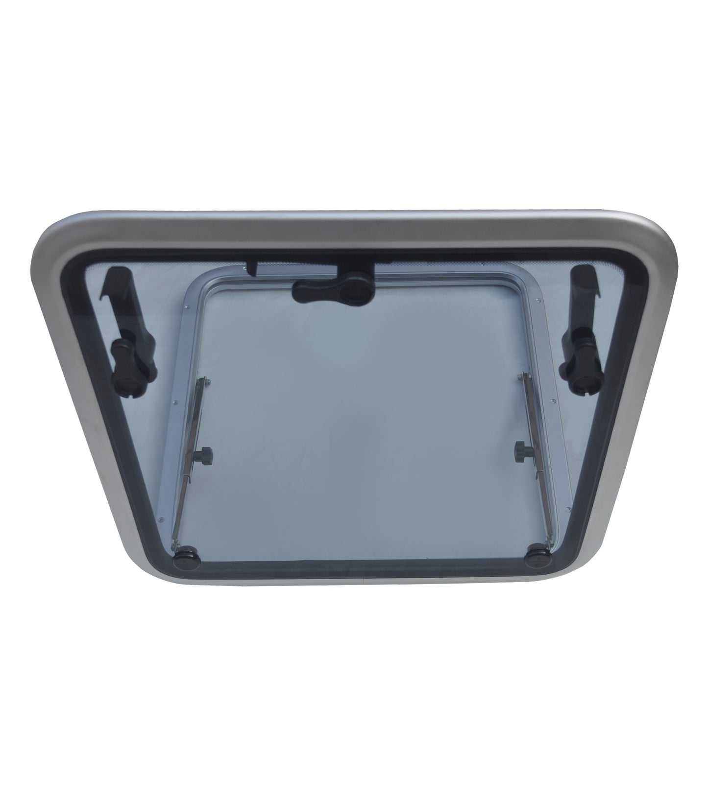 Anodized Aluminum Square Hatch with Tempered Glass for RV 6 Sizes