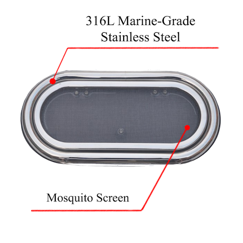 Stainless Steel Oval Galamarine Boat